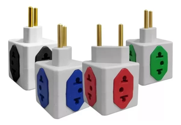 Adaptador De Tomada Cubo 10/20 A. Kit Com 50 Peças