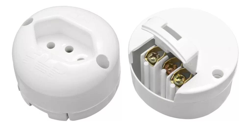 Tomada Externa Redonda kit com 10