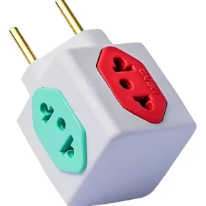 Adaptador De Tomada Cubo 10/20 A. Kit Com 10 Peças 127/220v