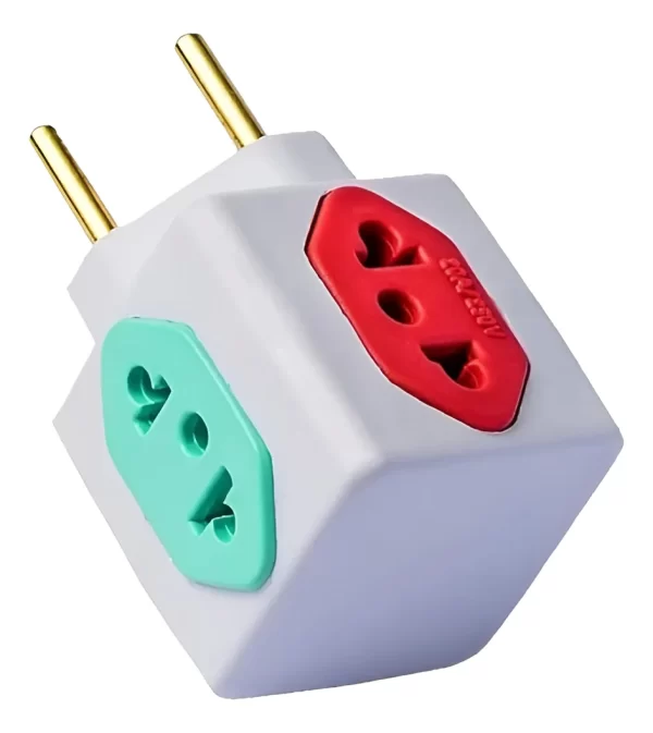 Adaptador De Tomada Cubo 10/20 A. Kit Com 10 Peças 127/220v