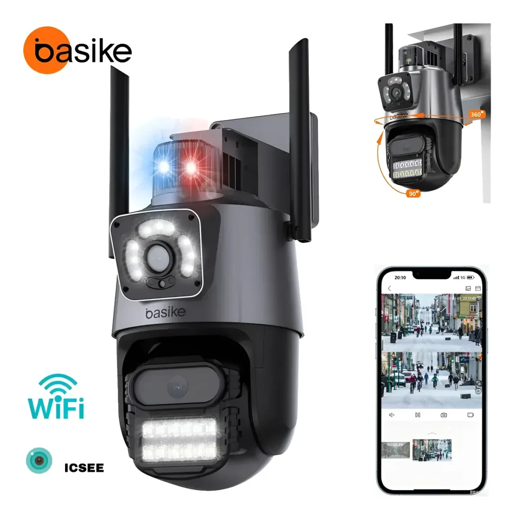 Câmera Monitoramento Wi-fi Icsee Inteligente Segurança Lente