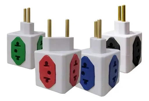 Adaptador De Tomada Cubo 10/20a 110/220v Kit Com 100 Peças - Imagem 3