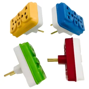 Kit 50 Adaptador Tomada T Benjamin Triplo